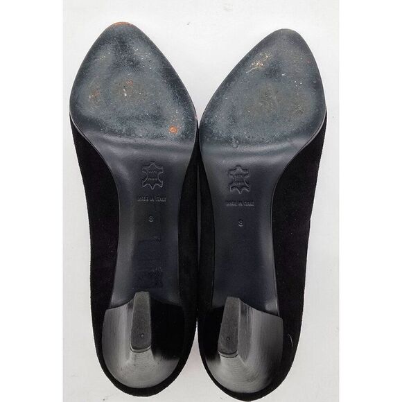 Henry Bendel Black Suede Womens Pumps Size 8 - Picture 7 of 10